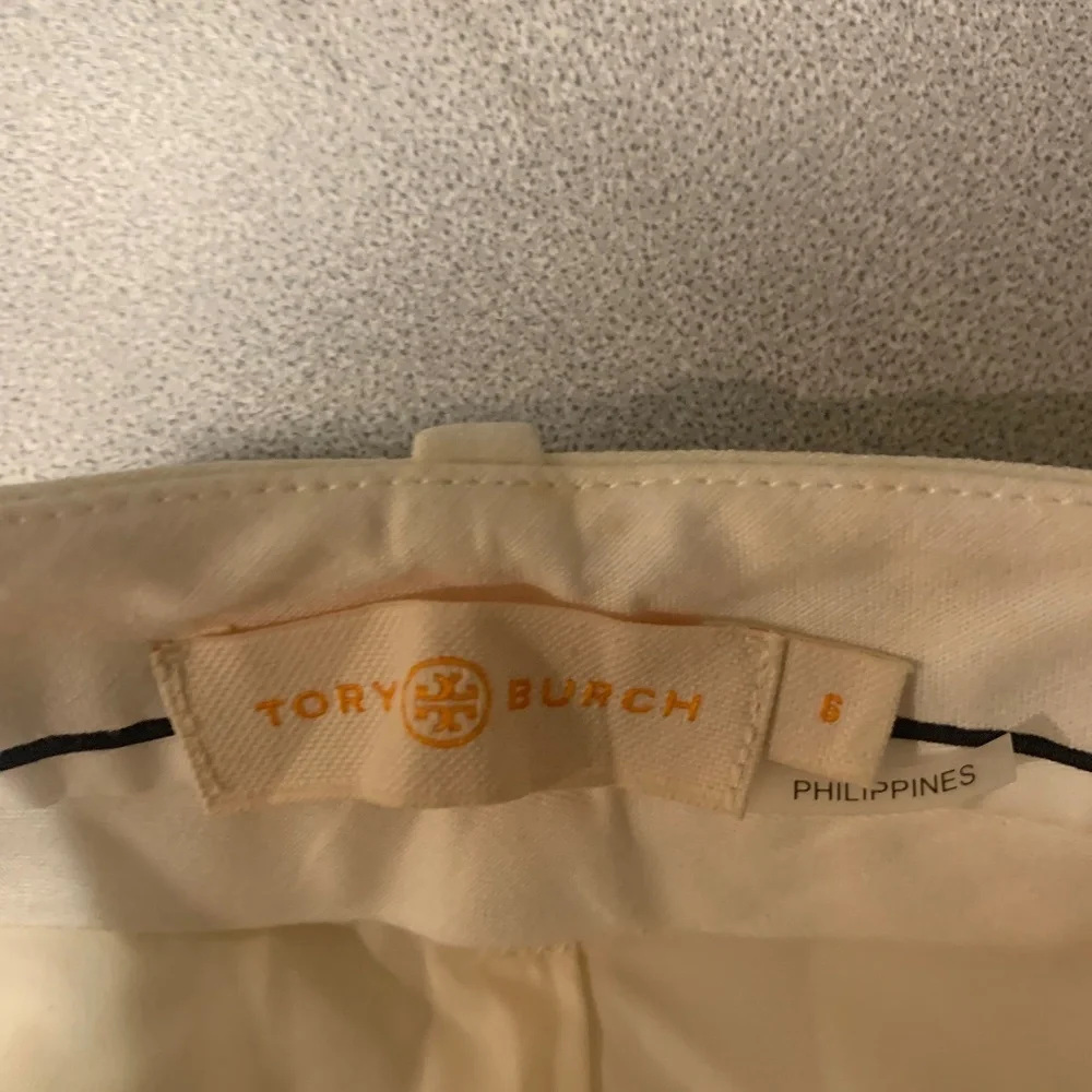 Tory Burch Cream Lined Dress Pants sz 6